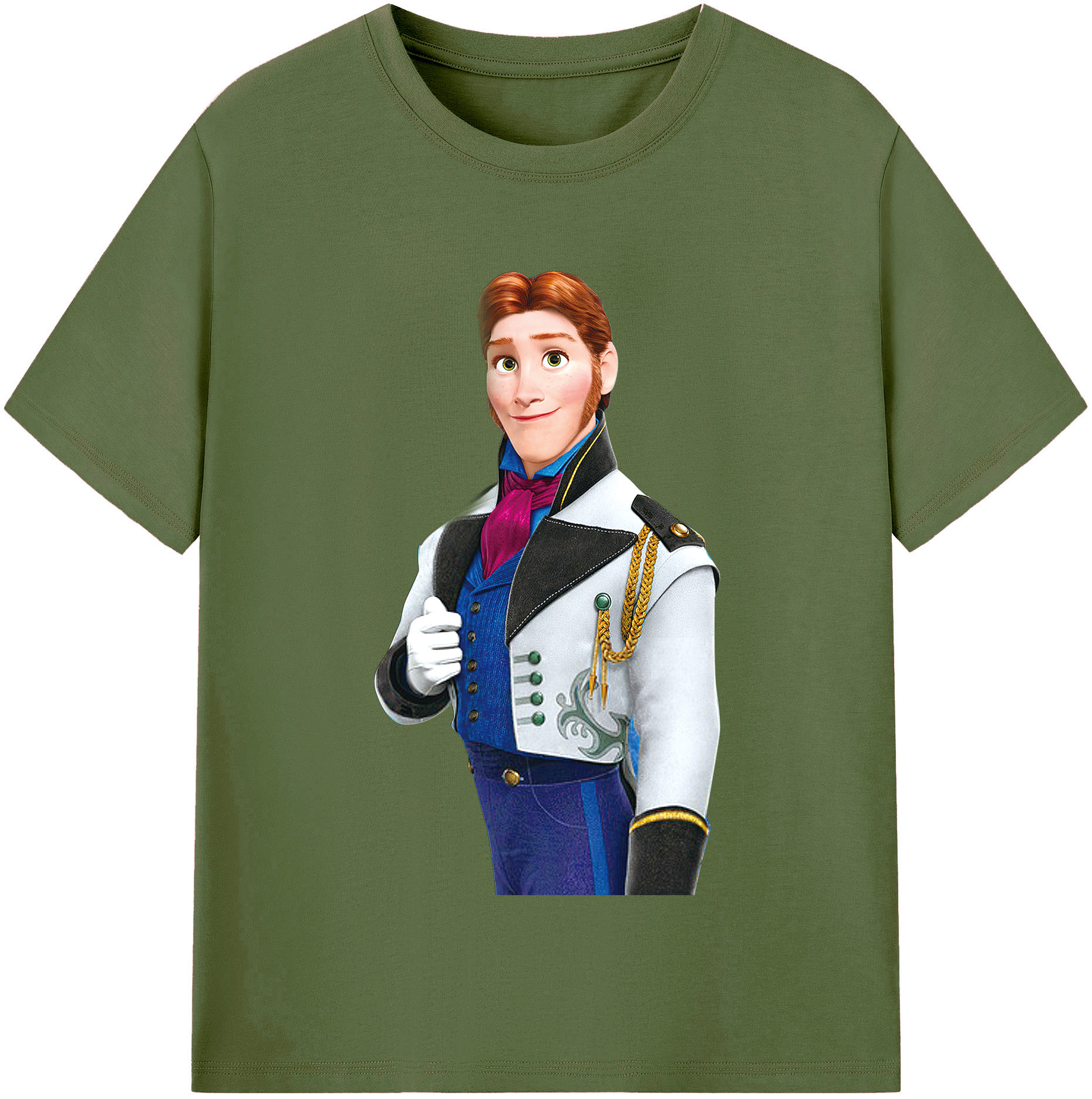 （画像用） アナと雪の女王 アンナ エルサ Frozen Anna Elsa 綿100％半袖Tシャツ（フロントプリント）